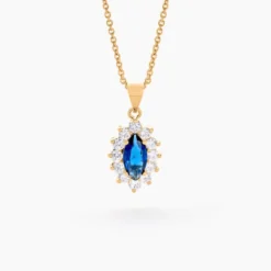 Collier Lisea Plaqué Or Jaune Verre Et Oxyde De Zirconium