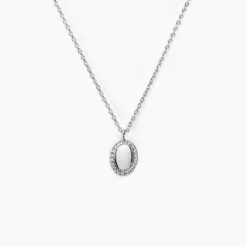 Collier Loa Argent Blanc