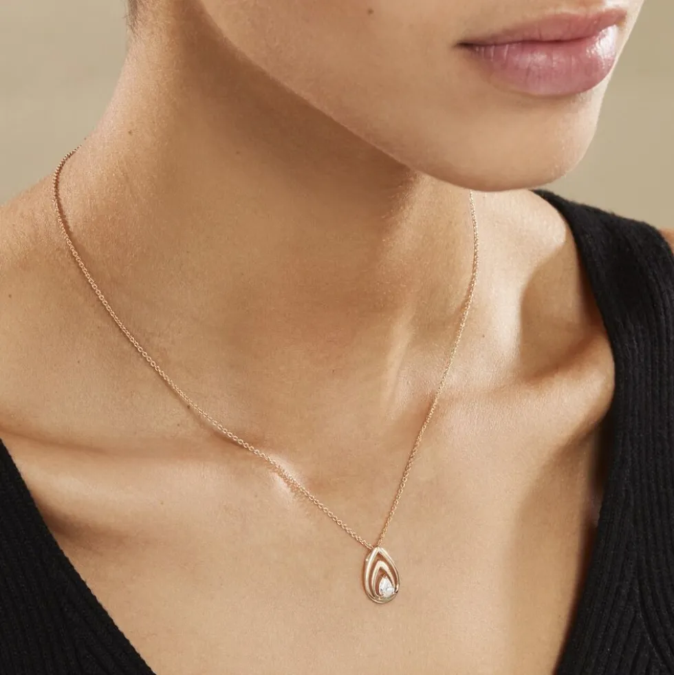Collier Loetitia Plaqué Or Jaune Oxyde De Zirconium