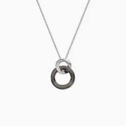 Collier Lola Cera Argent Blanc Céramique Et Oxyde De Zirconium