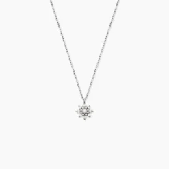 Collier Lorraine Argent Blanc Oxyde De Zirconium