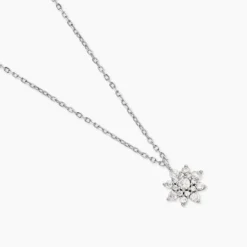 Collier Lorraine Argent Blanc Oxyde De Zirconium