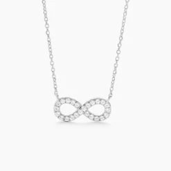 Collier Lou Argent Blanc Oxyde De Zirconium