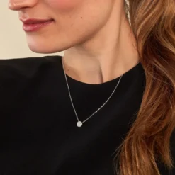 Collier Loueva Argent Blanc