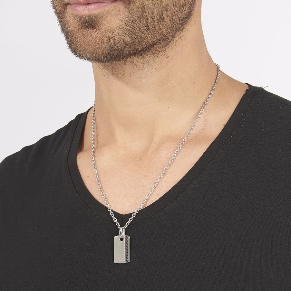 Collier Lovaina Acier Blanc