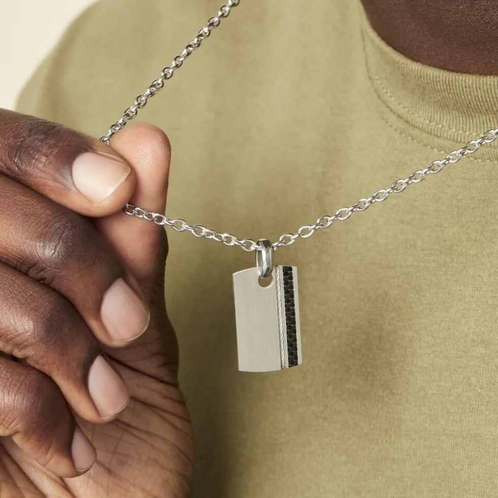Collier Lovaina Acier Blanc