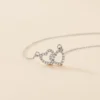 Collier Loving Argent Blanc Oxyde De Zirconium