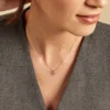 Collier Luchetto Or Jaune Oxyde De Zirconium