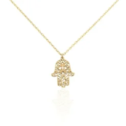 Collier Lucian Plaqué Or Oxyde De Zirconium