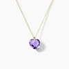 Collier Ludmille Or Jaune Amethyste
