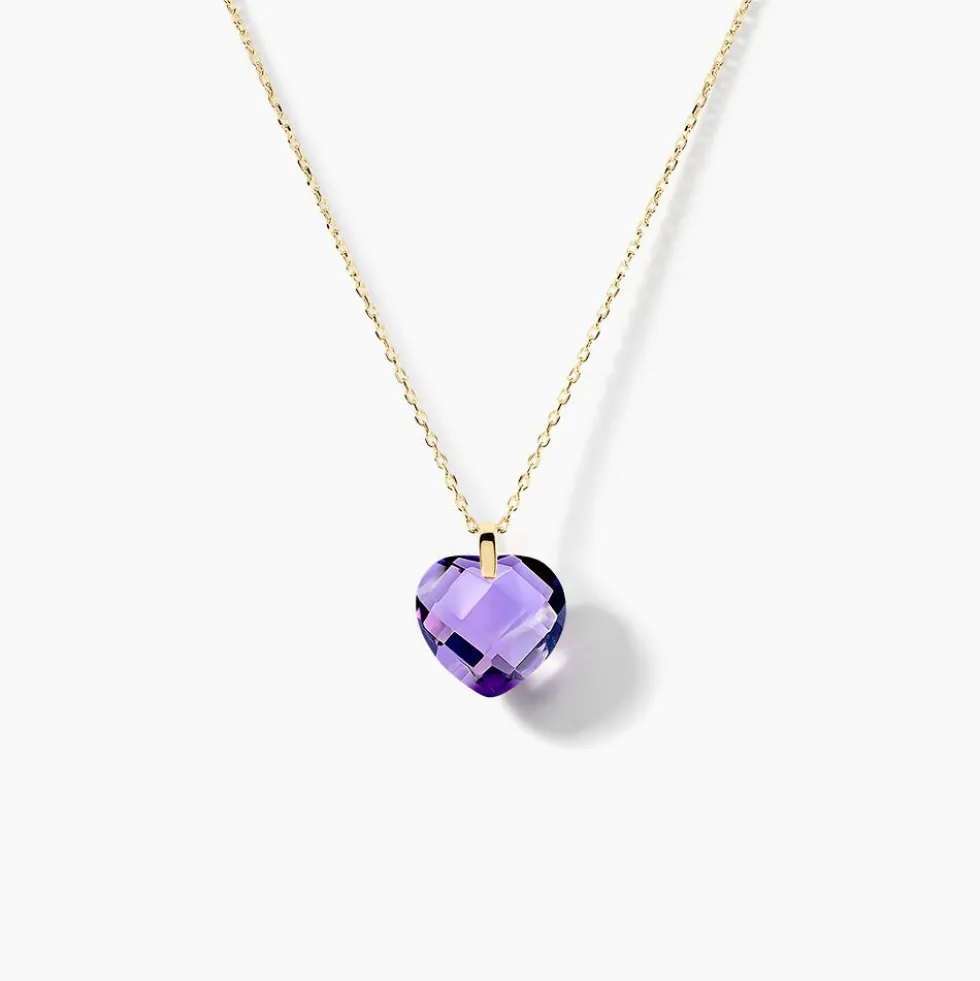 Collier Ludmille Or Jaune Amethyste