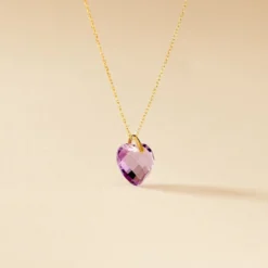 Collier Ludmille Or Jaune Amethyste