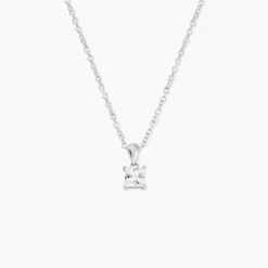 Collier Lyanna Argent Blanc Oxyde De Zirconium