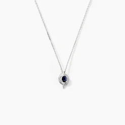 Collier Lydia Or Blanc Saphir