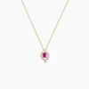 Collier Lydia Or Jaune Rubis
