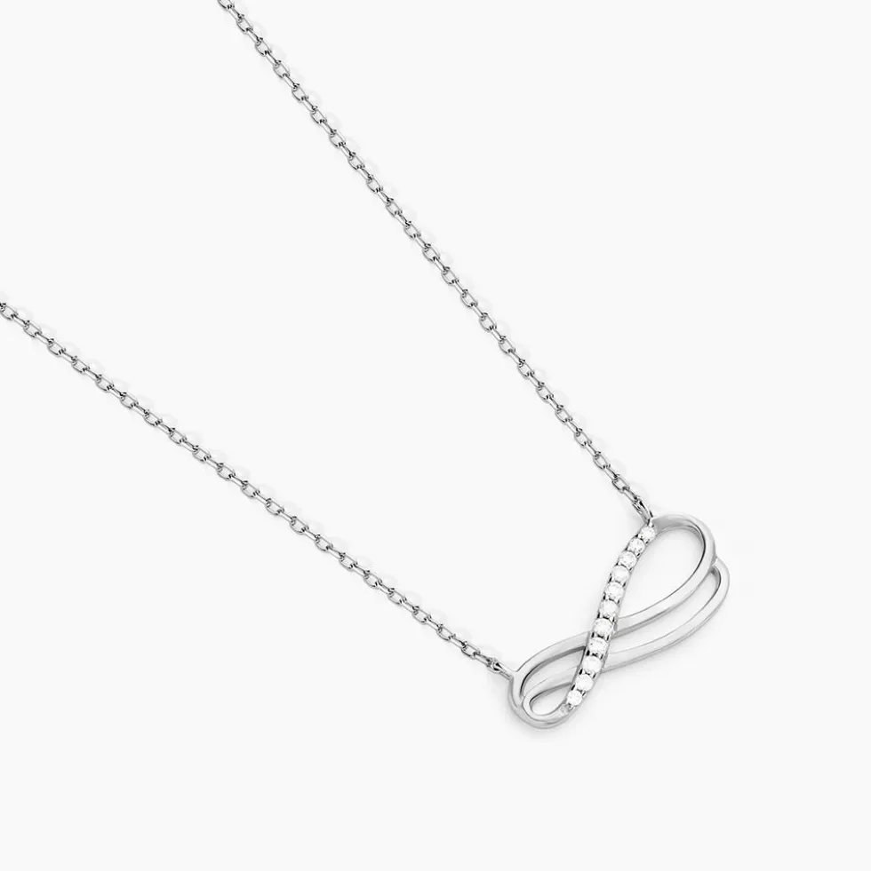 Collier Lylou Argent Blanc Oxyde De Zirconium