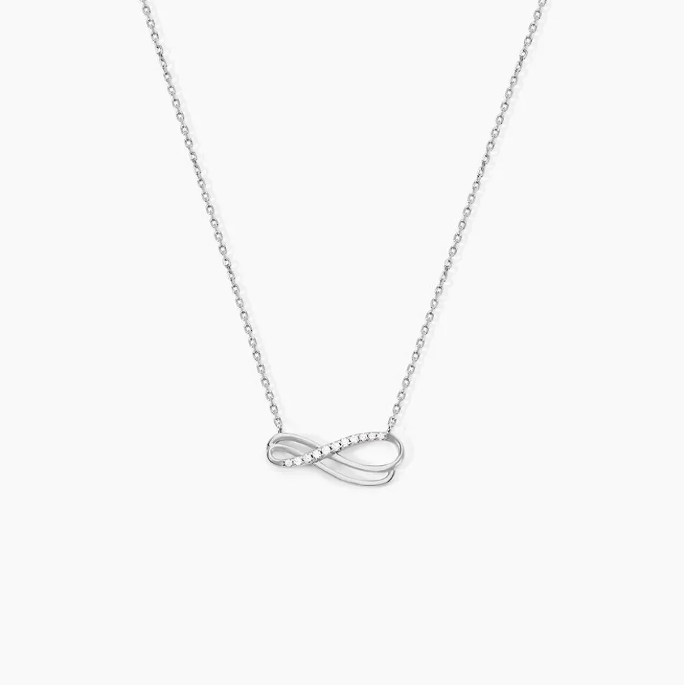 Collier Lylou Argent Blanc Oxyde De Zirconium