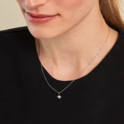 Collier Lysianne Argent Blanc Oxyde De Zirconium