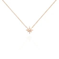 Collier Maelya Argent Rose Oxyde De Zirconium