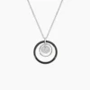 Collier Maia Argent Blanc Céramique Et Oxyde De Zirconium