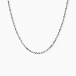 Collier Maille Piato Argent Blanc