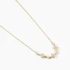 Collier Majestueuse Or Jaune Oxyde De Zirconium