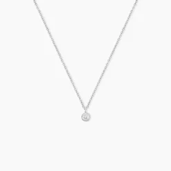 Collier Marciana Argent Blanc Oxyde De Zirconium