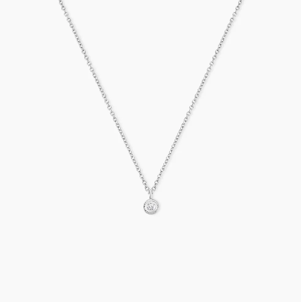 Collier Marciana Argent Blanc Oxyde De Zirconium