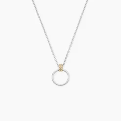Collier Marcie Or Jaune Argent Blanc Oxyde De Zirconium