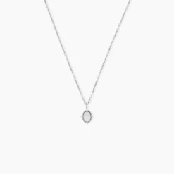 Collier Margot Argent Blanc Nacre Oxyde De Zirconium