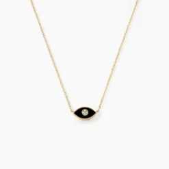 Collier Matiasma Or Jaune Onyx Diamant