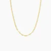 Collier Mauricette Acier Jaune