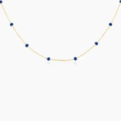 Collier Meike Plaque Or Jaune