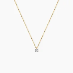 Collier Mei Or Jaune Diamant