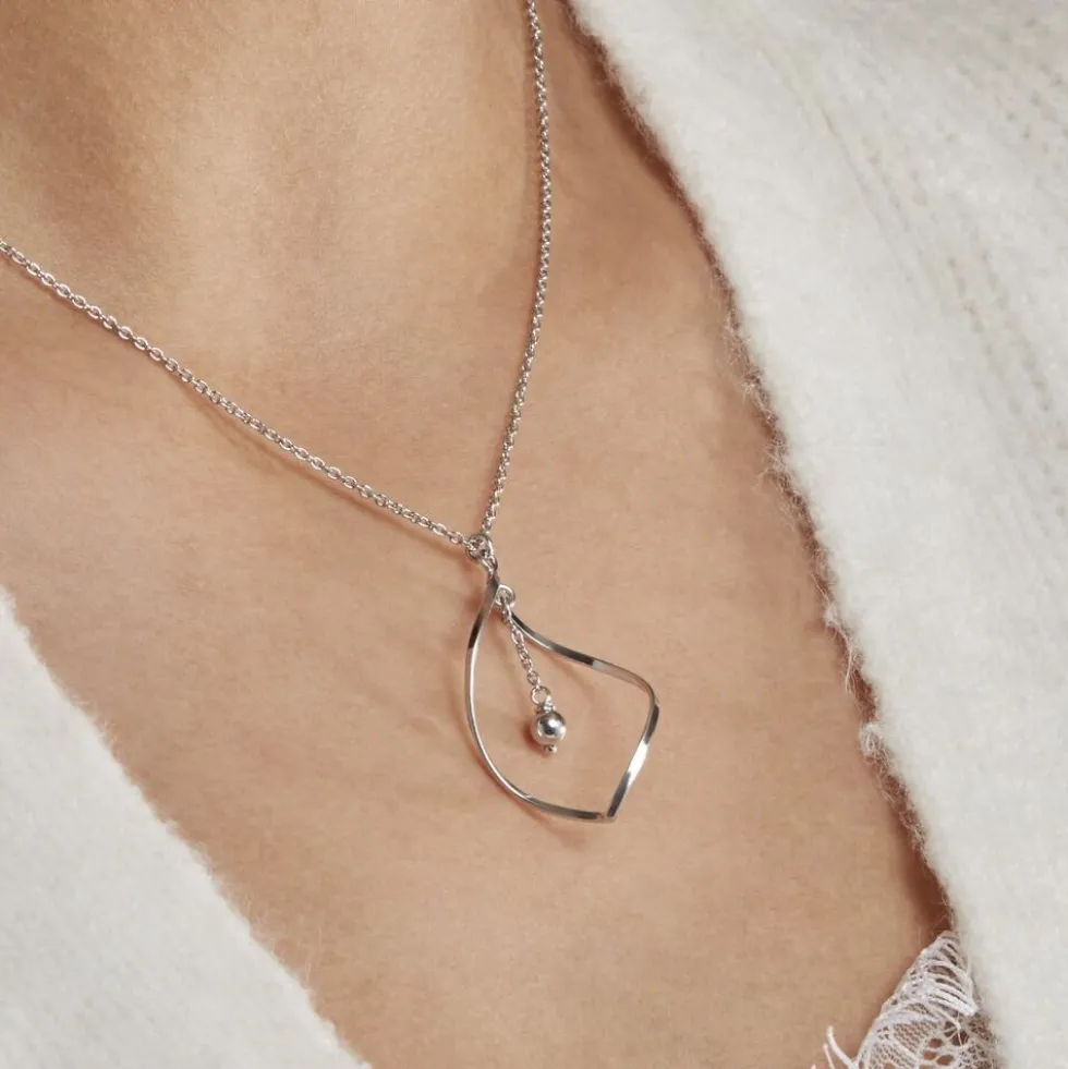 Collier Melaine Argent Blanc