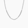Collier Melodie Argent Blanc