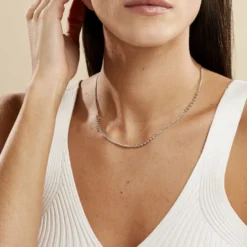 Collier Melodie Argent Blanc
