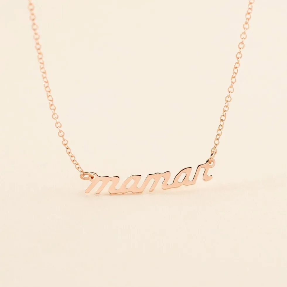 Collier Mendi Argent Rose