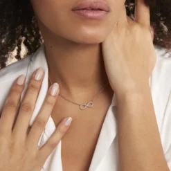 Collier Merane Plaqué Or Jaune Oxyde De Zirconium