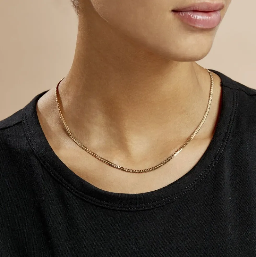 Collier Messaline Plaqué Or Jaune