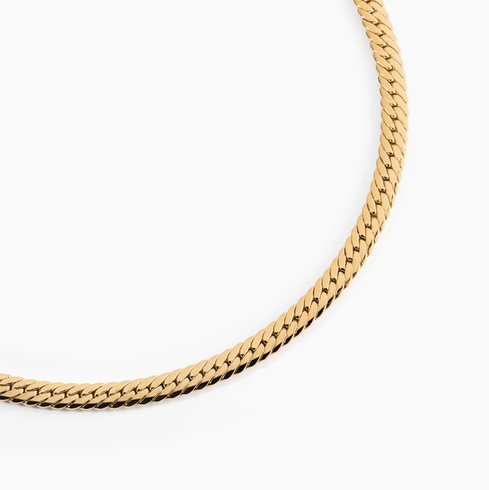 Collier Messaline Plaqué Or Jaune