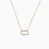 Collier Minimalist Chic Or Jaune Oxyde De Zirconium