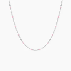 Collier Molly Argent Blanc