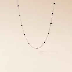 Collier Molly Argent Blanc