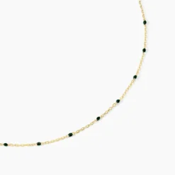 Collier Molly Argent Jaune