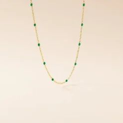 Collier Molly Argent Jaune