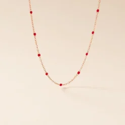 Collier Molly Argent Rose