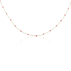 Collier Molly Argent Rose
