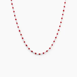 Collier Muguette Argent Blanc