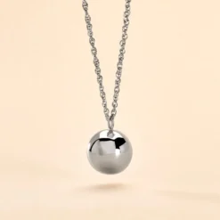 Collier My Bola Acier Blanc